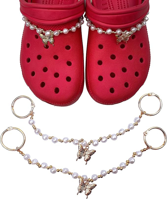 LINGWUERBA Gold Silver Shoe Chains | Amazon (US)