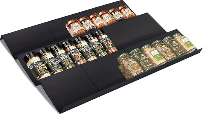 Artibear Expandable Drawer Spice Rack Organizer for 8" to 24" Kitchen Cabinets Drawer Tray Insert... | Amazon (US)