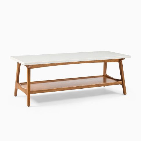 Reeve Marble Coffee Table (48") | West Elm (US)