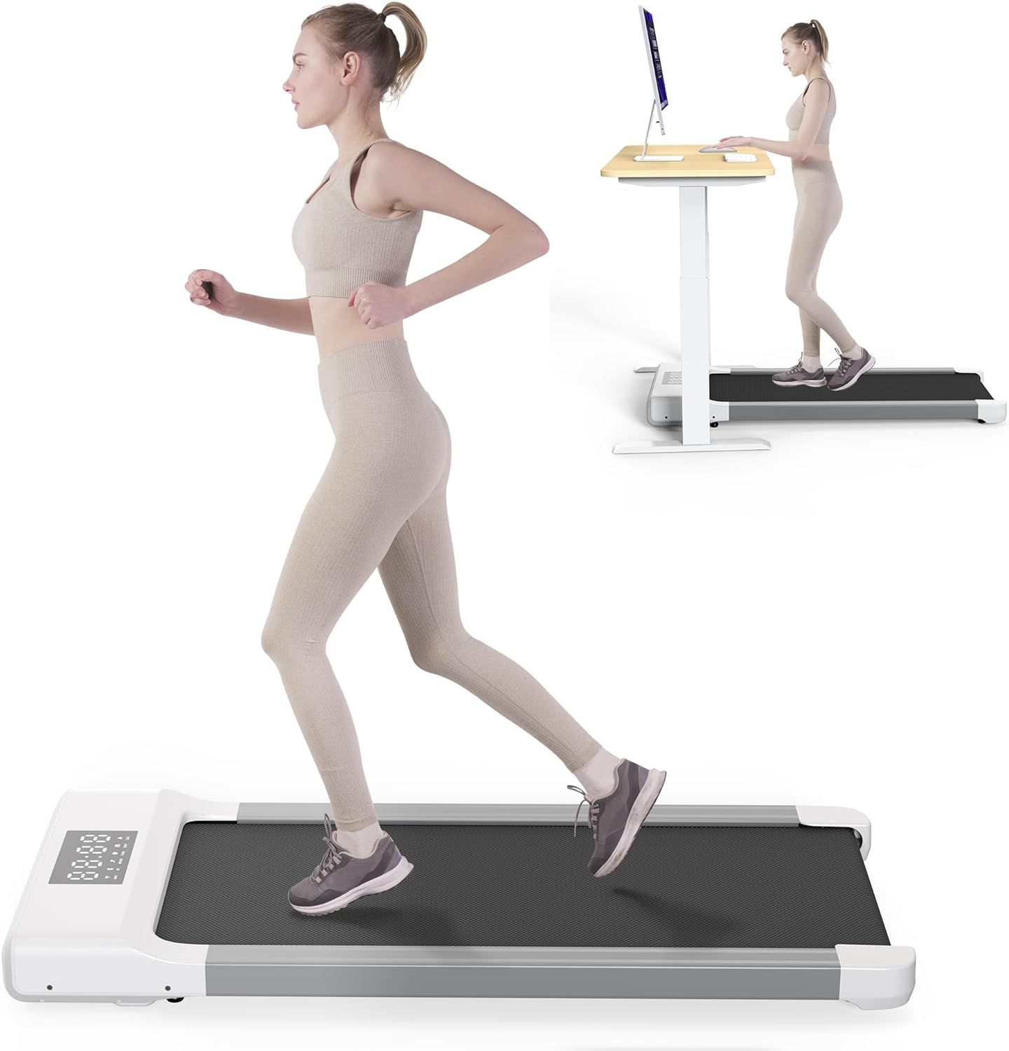 Walking Pad, 300lbs Treadmill Under Desk with 2.5HP Motor, Walking Pad Treadmill for Home and Off... | Amazon (US)