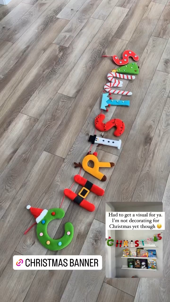 Got this banner to hang in my  Christmas reading nook for my kids! The letters are big & soft and it includes the loops to hang it on! 

#LTKkids #LTKfamily #LTKHoliday