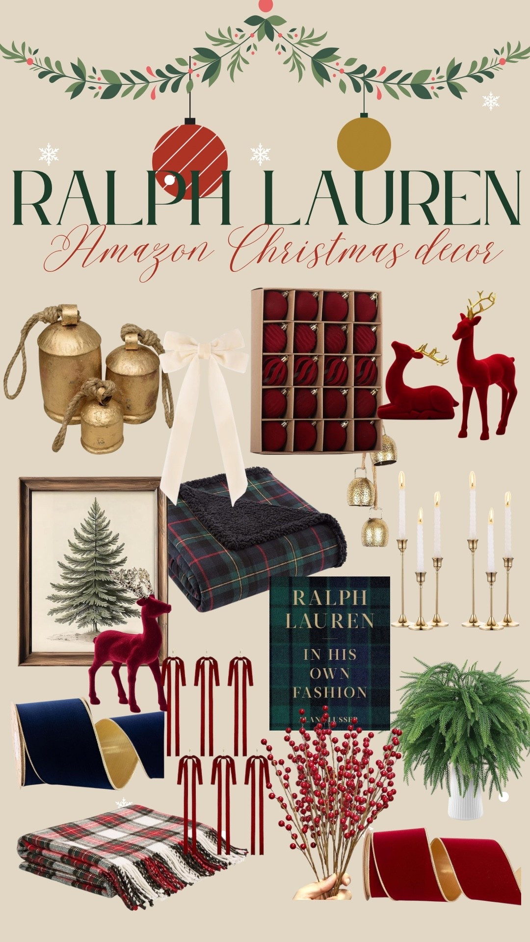 Ralph Lauren, Amazon Christmas decor

#LTKFindsUnder50 #LTKSeasonal #LTKHoliday