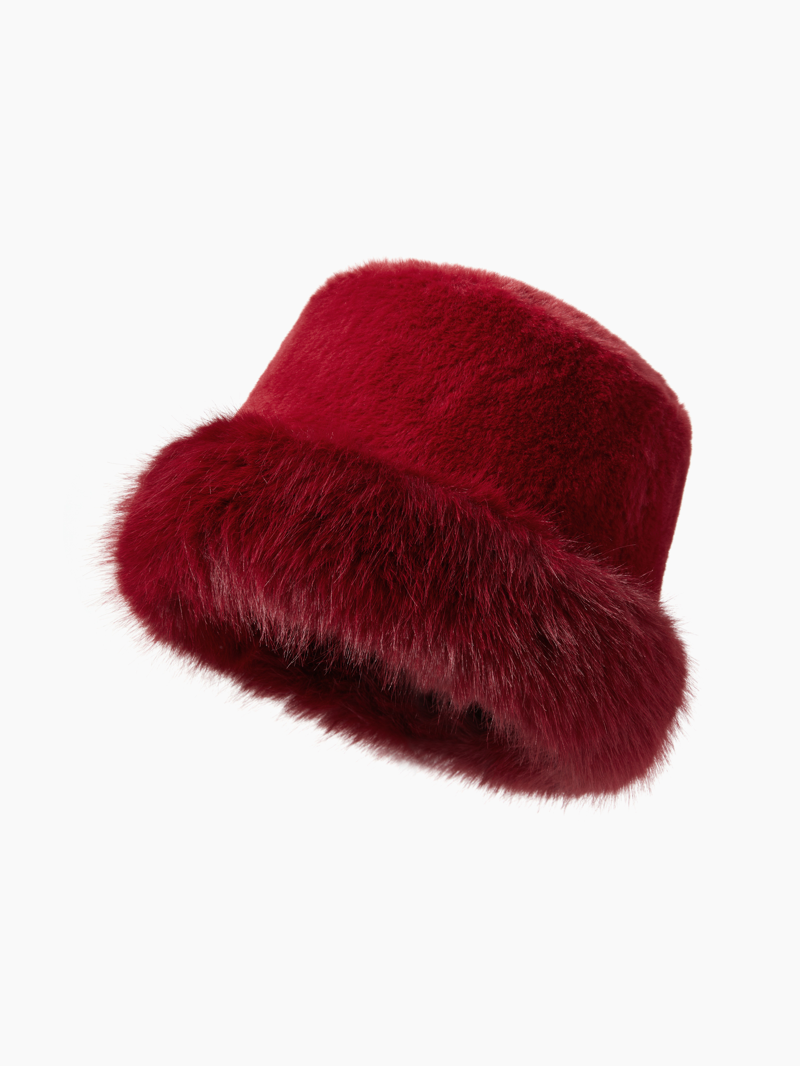Polyester SOLID FUZZY BUCKET HAT For Daily Casual | Cider