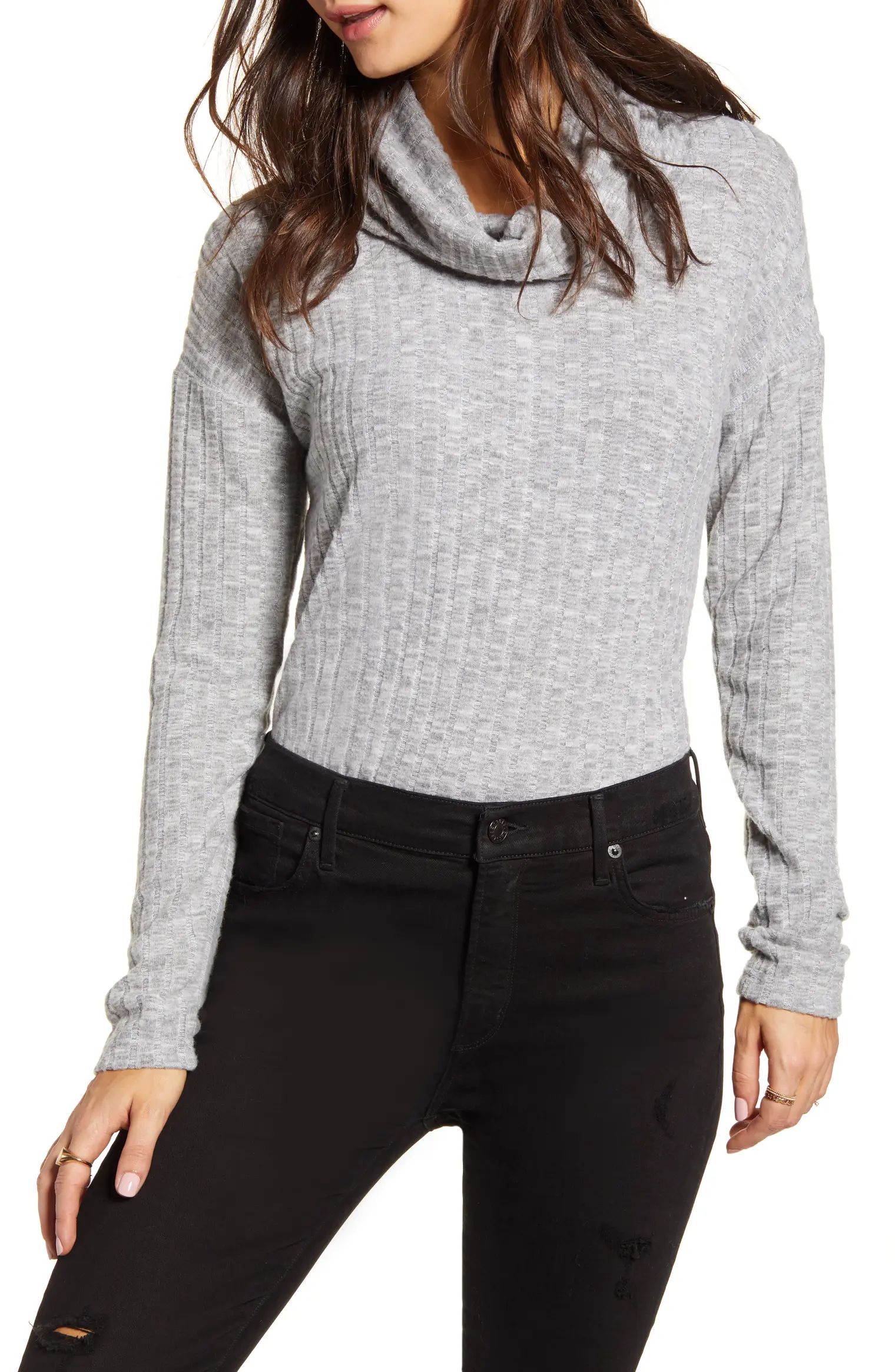 Cozy Ribbed Turtleneck Top | Nordstrom