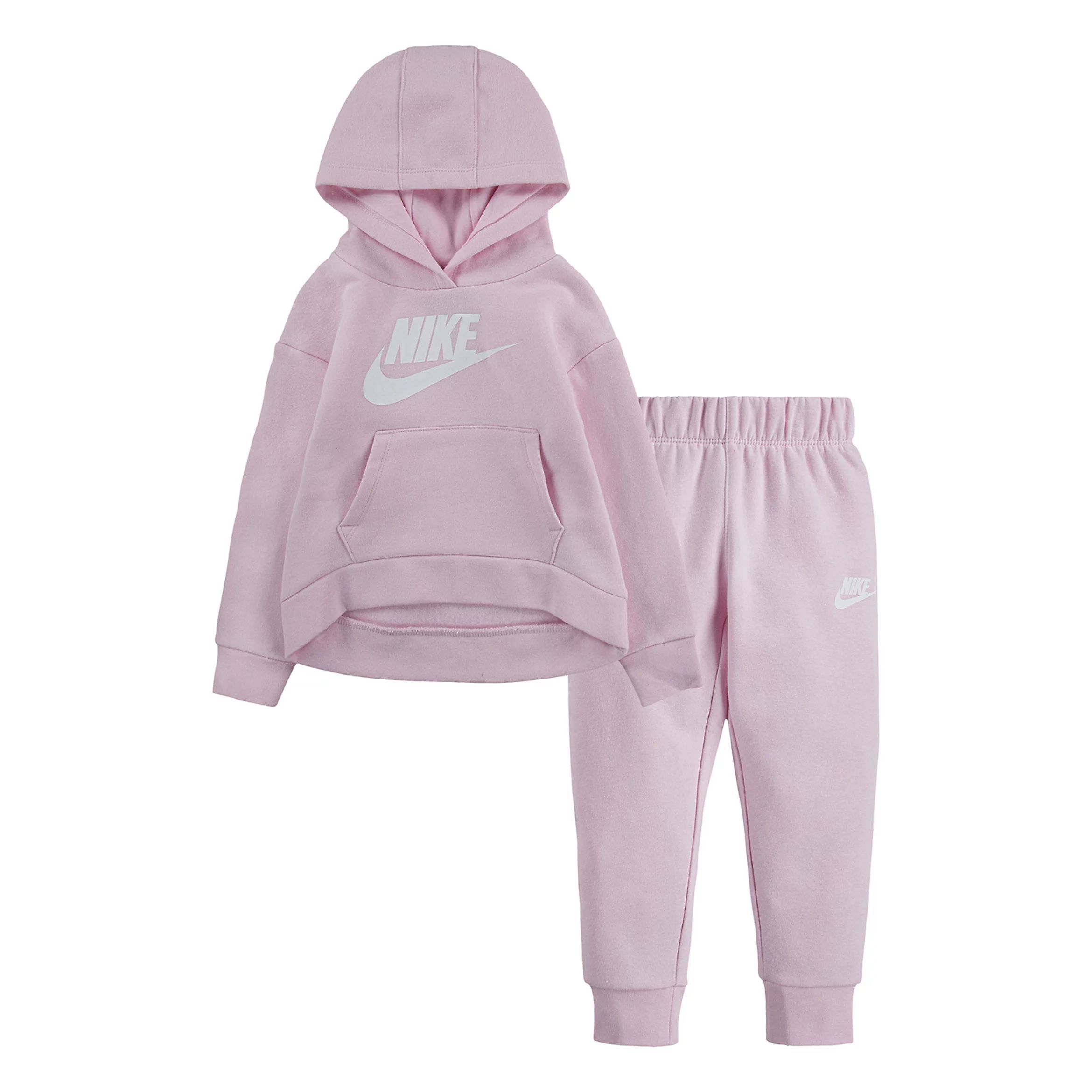 Toddler Girl Nike Sportswear Club Fleece High-Low Hoodie and Joggers Set | Kohl's