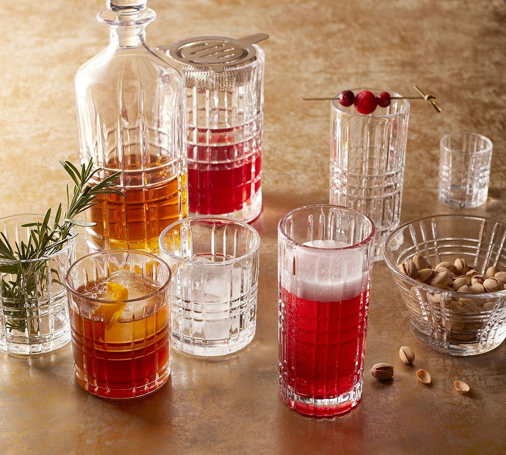 Stewart Plaid Glassware Collection | Pottery Barn (US)