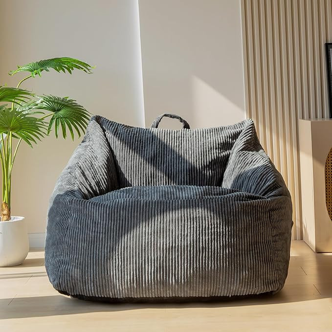 MAXYOYO Bean Bag Chair, Floor Sofa with Handle, Bean Bag Chairs for Adults and Kids, Teens Living... | Amazon (US)