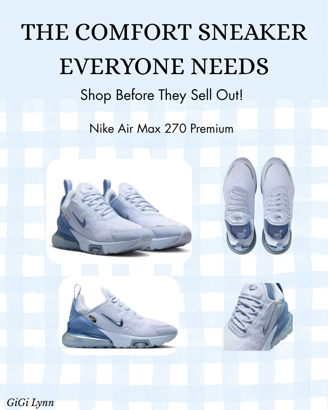 👟 The sneakers that combine comfort, style, and all-day support? The Nike Air Max 270 Premium delivers every time.

Whether you're running errands, traveling, heading to brunch, walking the dog, or putting together the perfect athleisure outfit, these women's Nike sneakers are a wardrobe essential. The iconic Air Max cushioning provides incredible comfort while the sleek, modern design instantly elevates casual outfits.

I love pairing these with leggings, biker shorts, joggers, denim, and oversized sweatshirts for an effortless everyday look. If you're searching for comfortable walking shoes, trendy sneakers for women, or versatile travel shoes, these are worth adding to your cart.

✨ Why you'll love them:
✔️ Premium Air Max cushioning
✔️ Lightweight and breathable
✔️ Perfect for walking and travel
✔️ Stylish athleisure essential
✔️ Comfortable all-day wear
✔️ Easy to style year-round

These are one of those sneakers you'll reach for again and again. Save this post for your next outfit refresh! 🤍

#NikeAirMax270 #NikeWomen #AirMaxStyle #SneakerStyle #AthleisureFashion #ComfortableShoes #WalkingShoes #TravelOutfit #EverydayStyle #LTKFashion

 

 #LTKfitnessgoals #LTKActive #LTKWorkwear