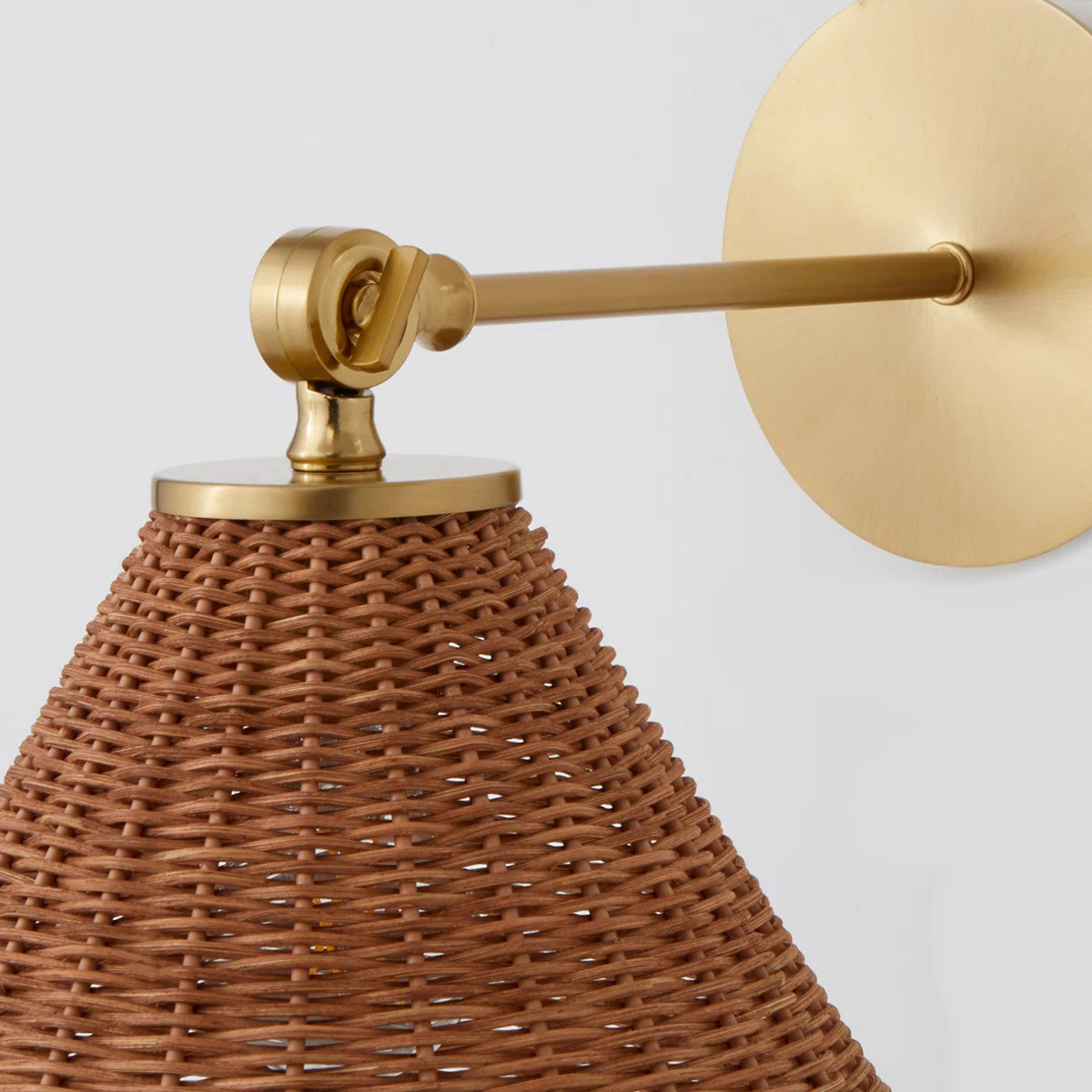 1 Light Small Wicker Wall Mount | Wayfair North America