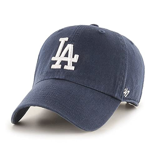 '47 Los Angeles Dodgers Clean Up Dad Hat Baseball Cap - Navy | Amazon (US)
