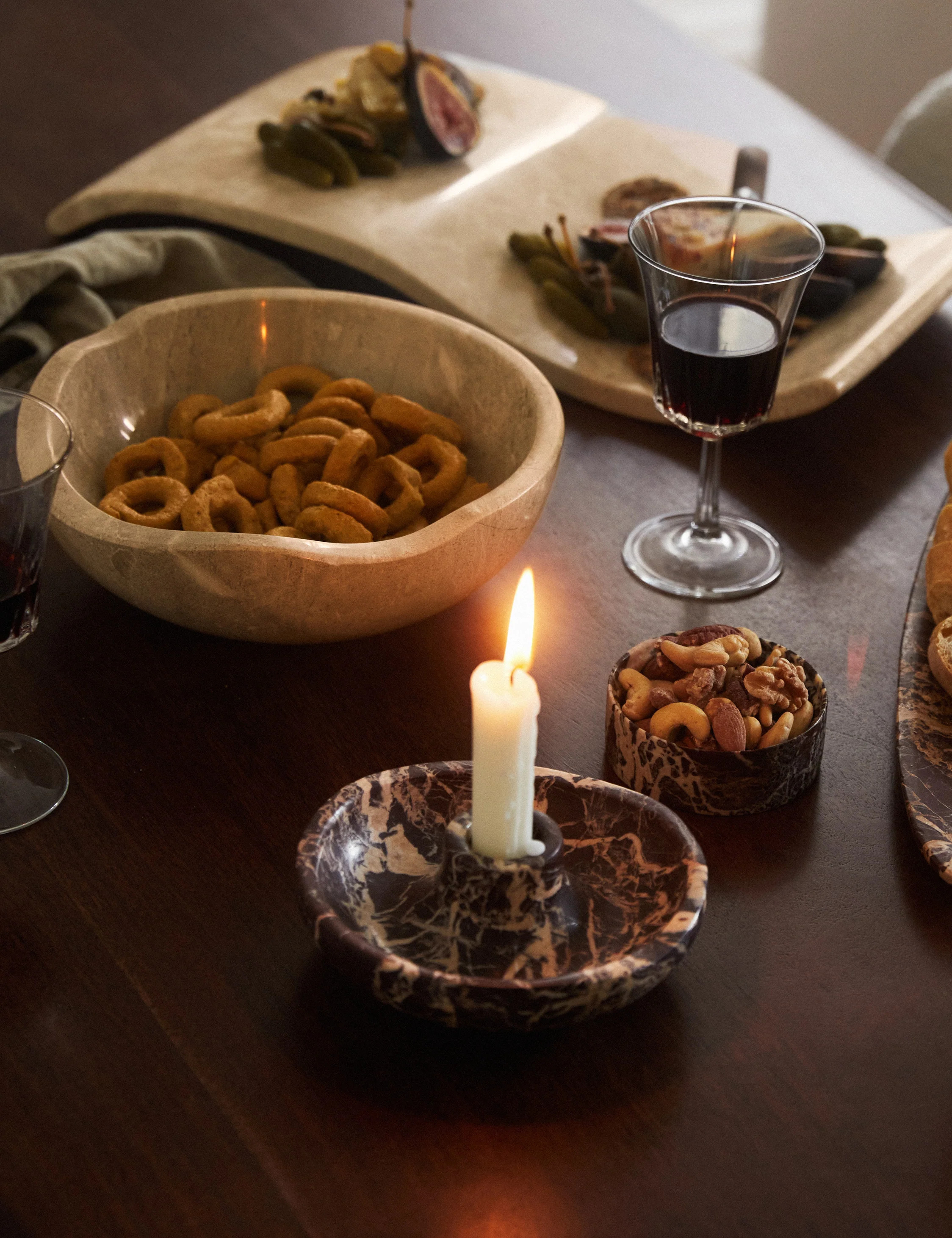 Marble Candle Holder by Chloé Crane-Leroux x Anastasio Home | Lulu and Georgia 