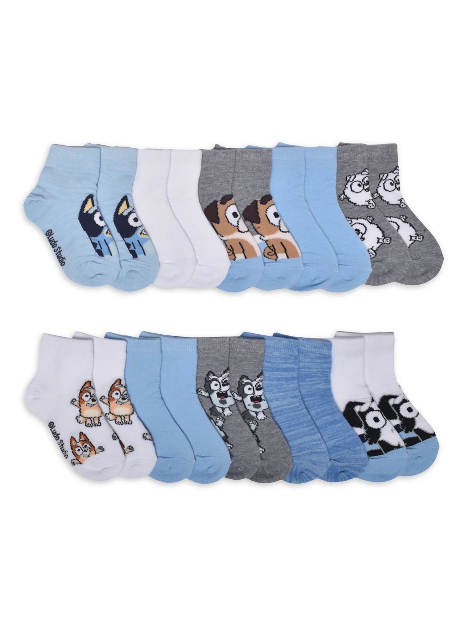 Bluey Toddler Ankle Socks, 10-Pack, Sizes 12M-5T | Walmart (US)