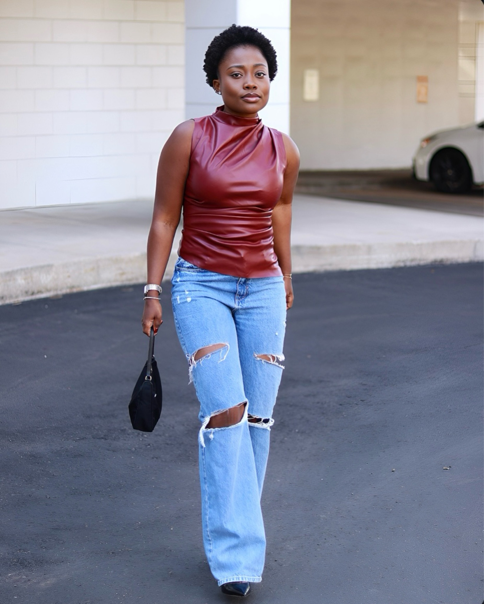 Pairing this sleek burgundy top with my favorite distressed jeans for a perfect blend of chic and casual. Who says comfort can’t be stylish?

#LTKSeasonal #LTKStyleTip #LTKFindsUnder50