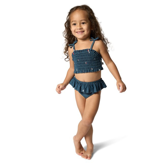 Modern Moments by Gerber Toddler Girl Smocked Top Tankini with Ruffle Set, 2-Piece, Sizes 12M - 5... | Walmart (US)