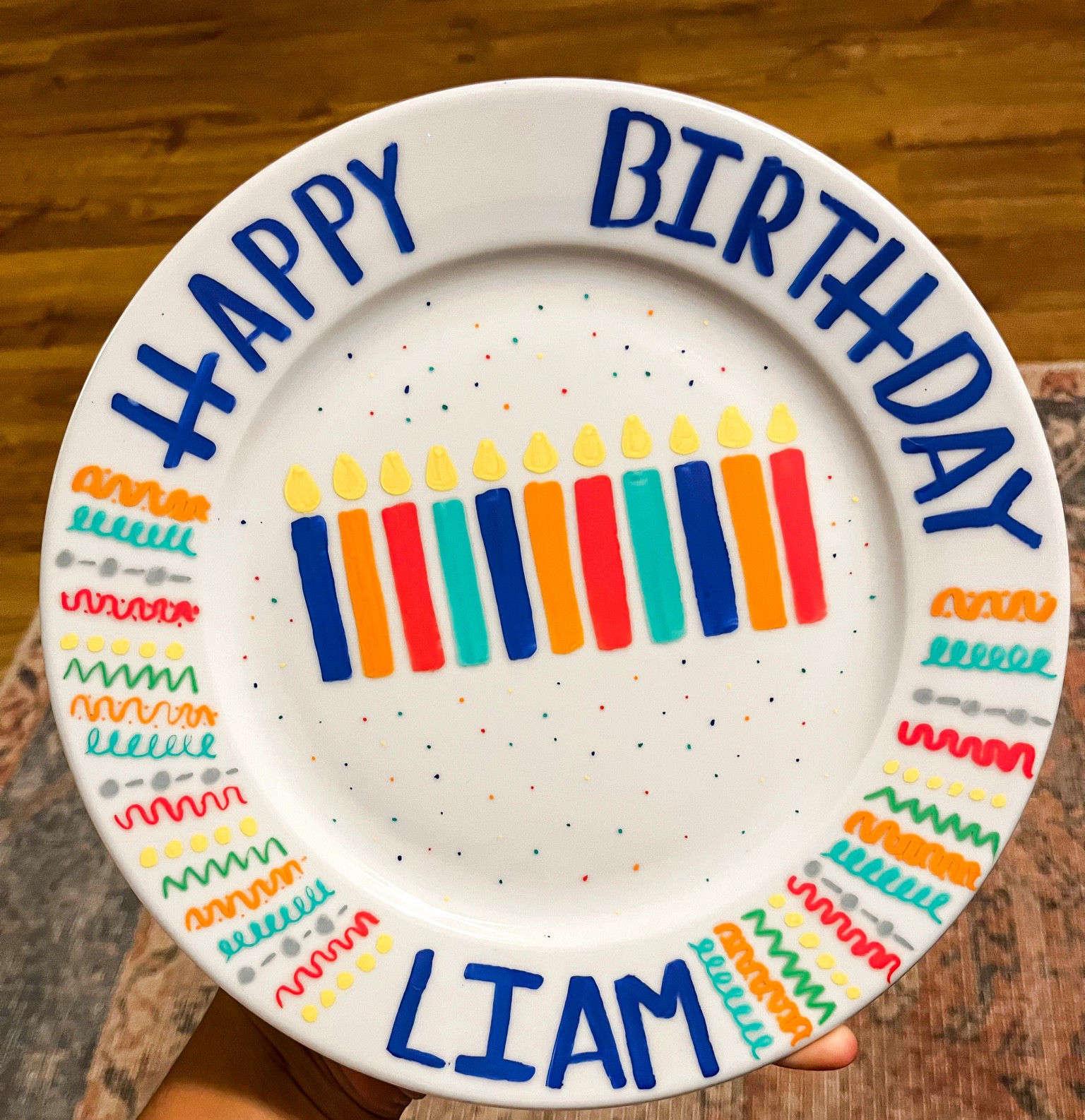 Homemade birthday plate! Made this to serve him his cake or sweet treat for every birthday until he’s much older!

#LTKKids #LTKFindsUnder50 #LTKFamily