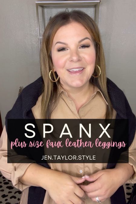 Plus size leggings outfit ideas featurinf the spanx faux leather leggings! Love these cute plus size winter outfits that are cute, chic and casual!
3/14

#LTKstyletip #LTKplussize #LTKfindsunder100