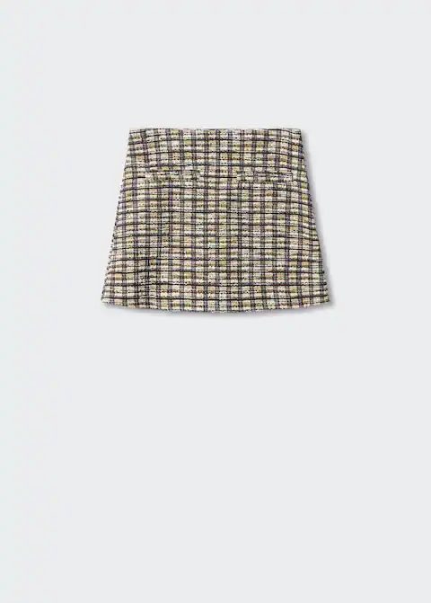 Tweed miniskirt | MANGO (US)