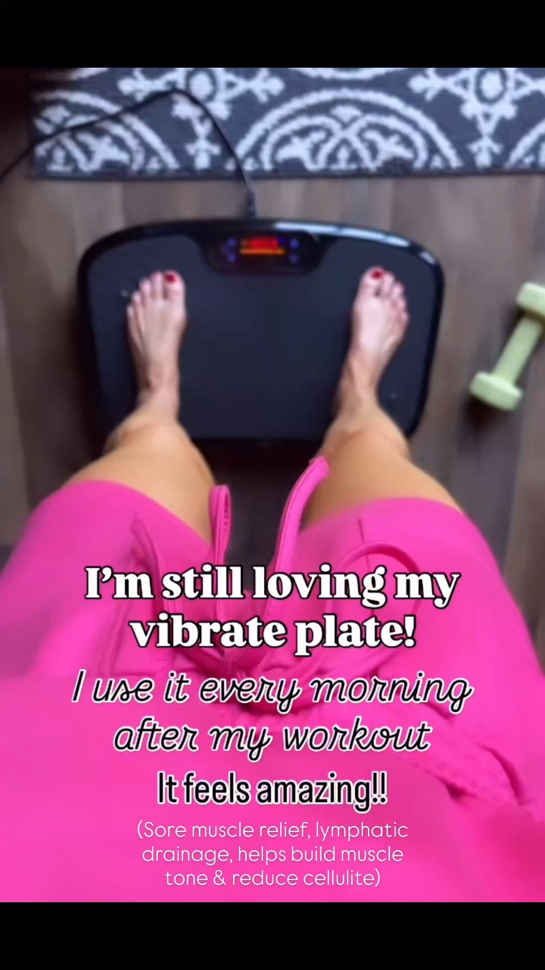 Love my 10 mins on here! I look forward to it after my workouts. Feels amazing

#LTKfitnessgoals #LTKmorningroutine #LTKselfcare