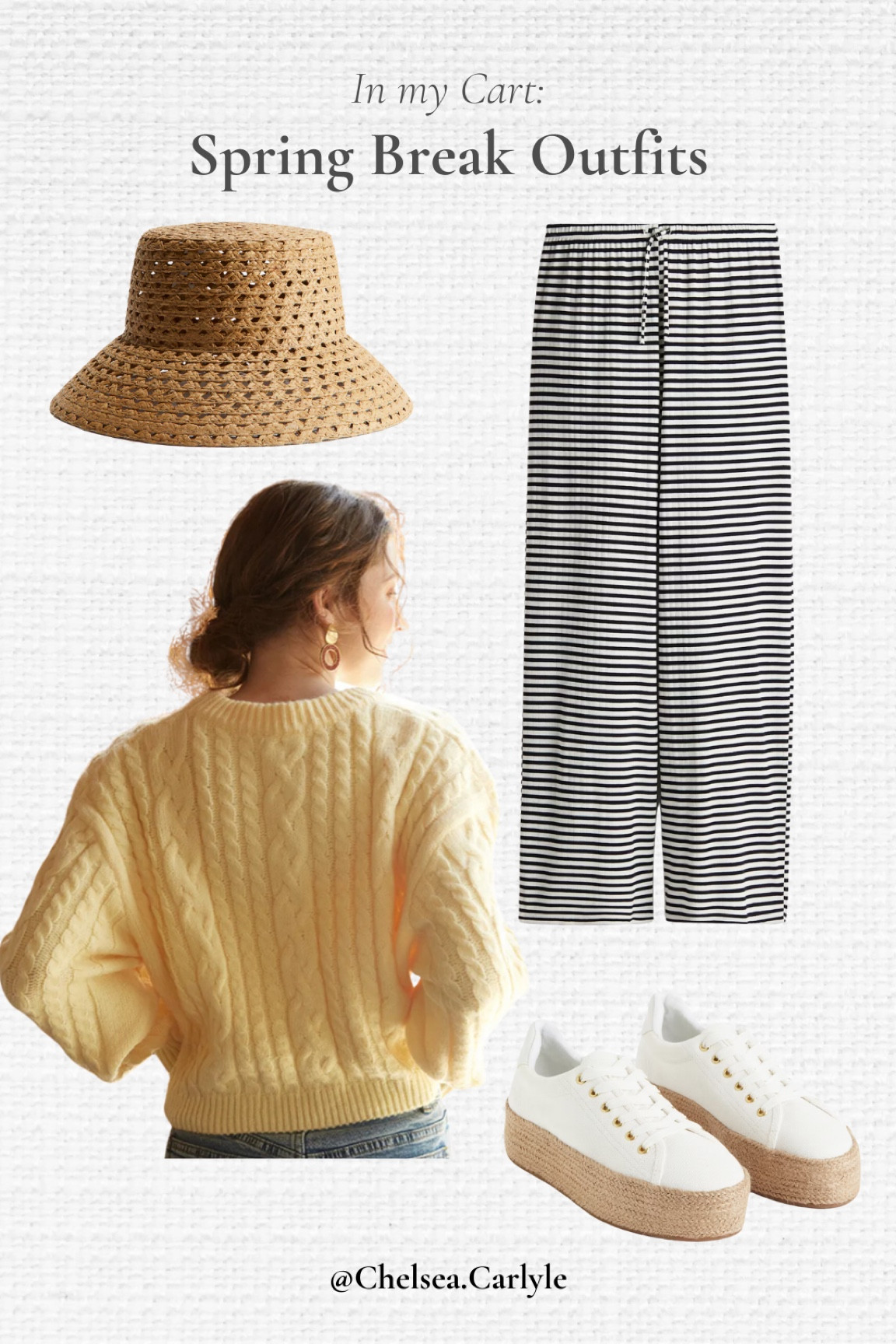 Spring break outfit idea: what to wear on chilly spring beach mornings.

|hm | commense | casual spring pants | beach hat | espadrilles | beach shoes | vacation outfit | spring outfit | 



#LTKTravel #LTKFindsUnder50 #LTKStyleTip