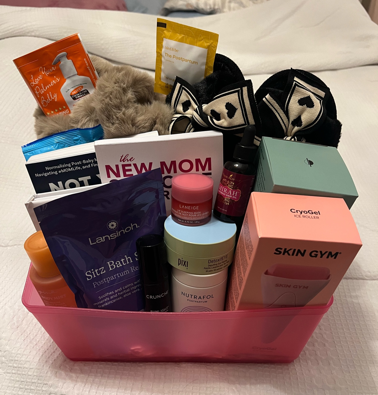 My postpartum basket, filled with all the things I wanted to have on hand to pamper myself and support my mental & physical wellbeing 💗

#LTKGiftGuide #LTKBaby #LTKBump