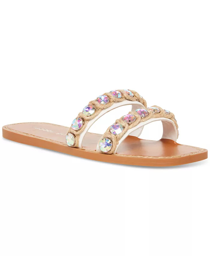 Acclaim Raffia Embellished Slide Sandals | Macys (US)