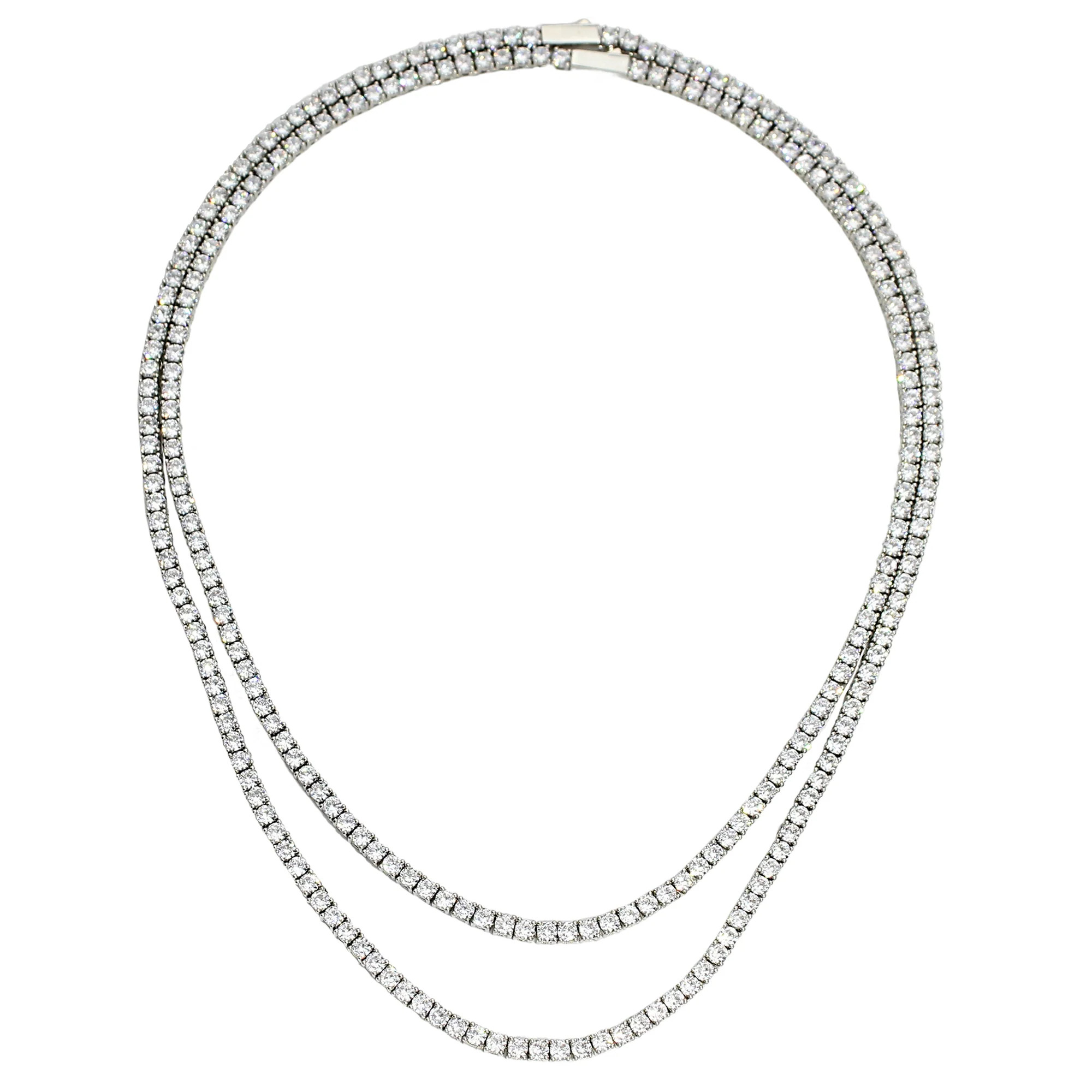 DUO TENNIS LAYERED NECKLACE SET | Artizan LLC