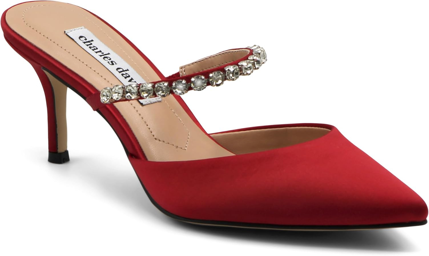 Charles David Women's Adelynn Pointed Toe Mary Jane Mules Heels Pumps | Amazon (US)