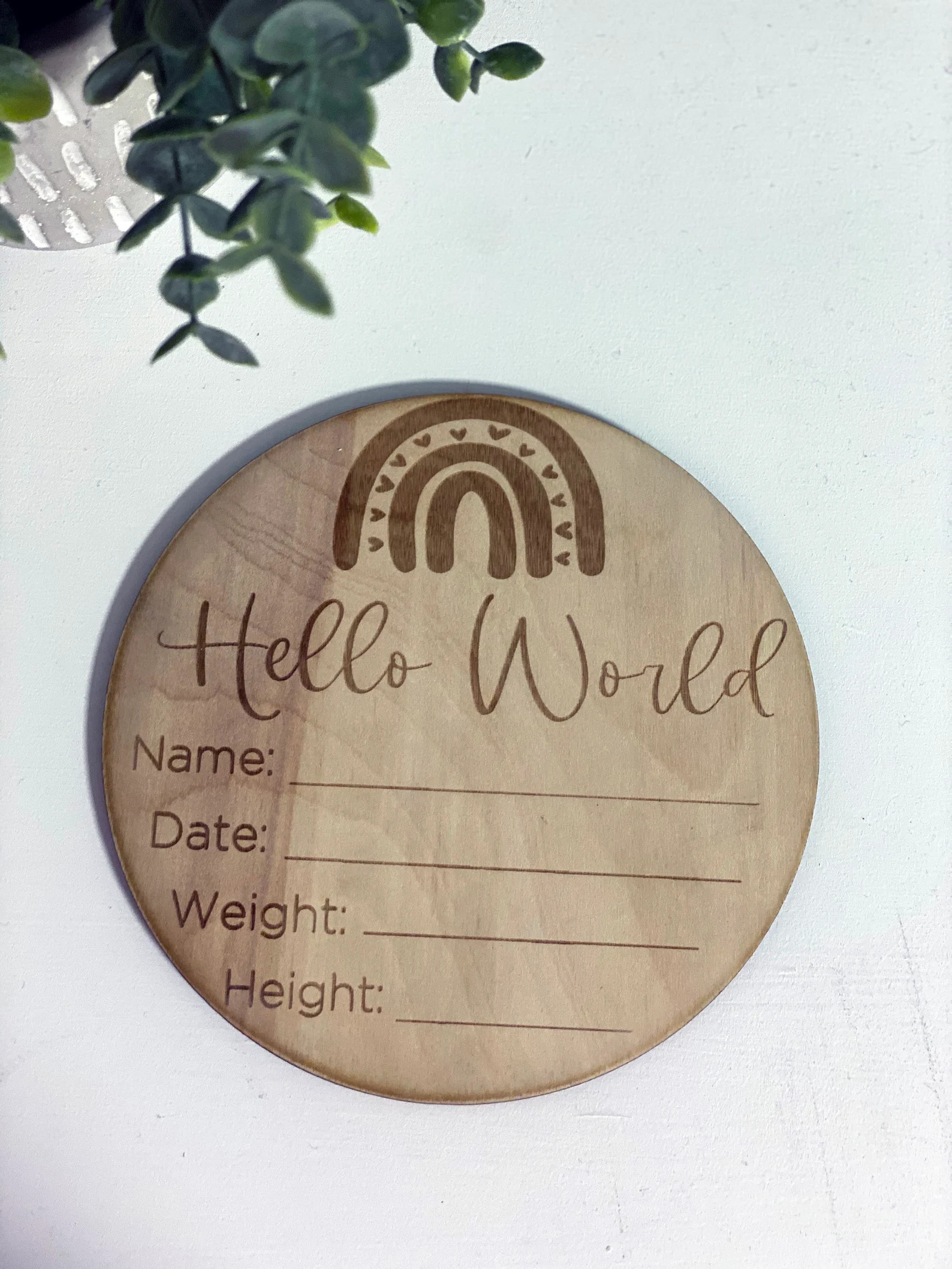 Engraved Newborn Stats Sign | Newborn Announcement | Nursery Sign| Hello World | Newborn Gift | S... | Etsy (US)