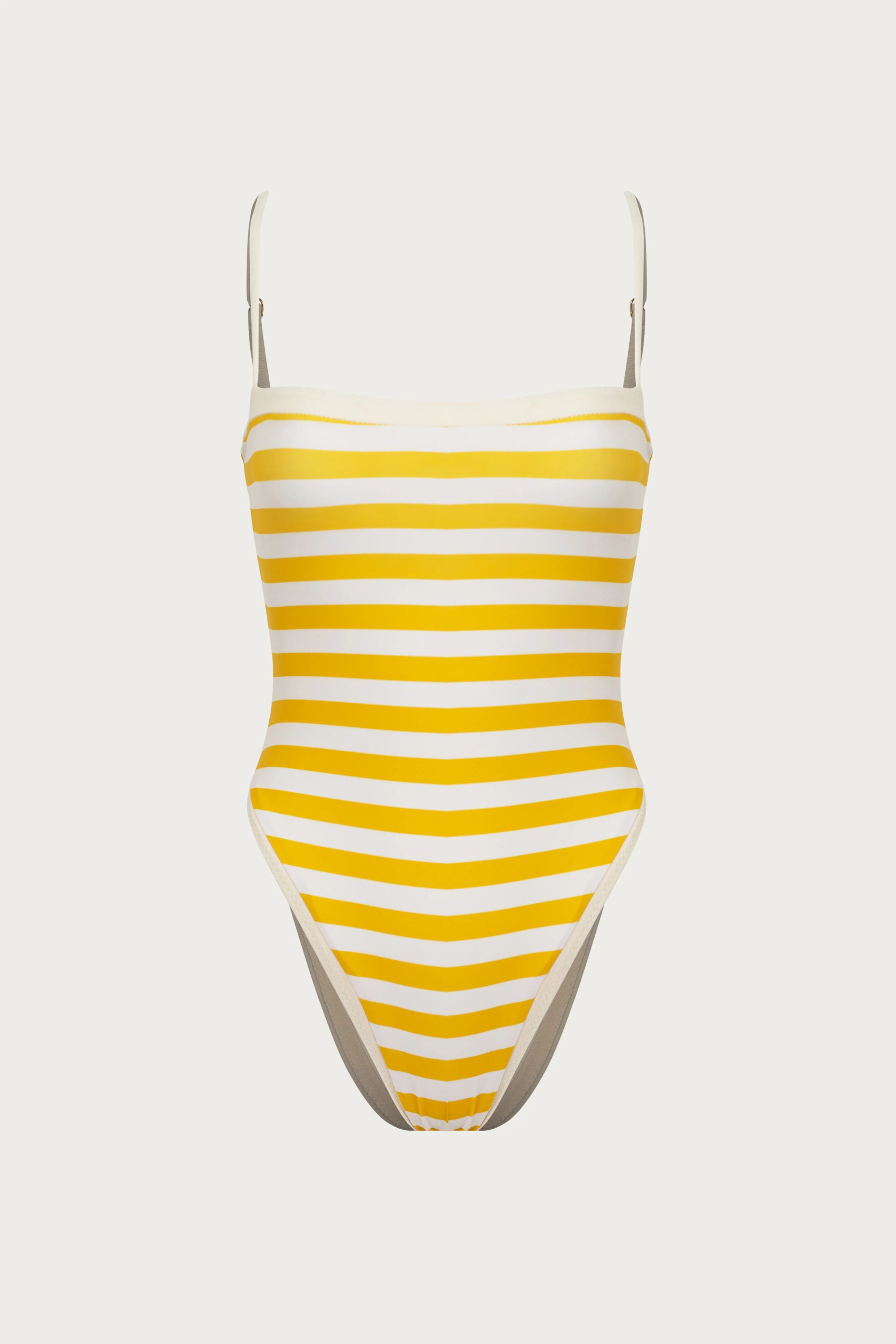 Colorblock One Piece (Yellow Stripe) | SAME