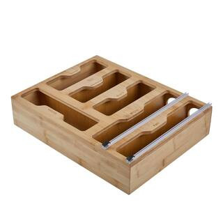Kitchen Details 3.5 in. H x 13 in. W x 16.7 in. L Bamboo Kitchen Drawer Organizer 15240 - The Hom... | The Home Depot