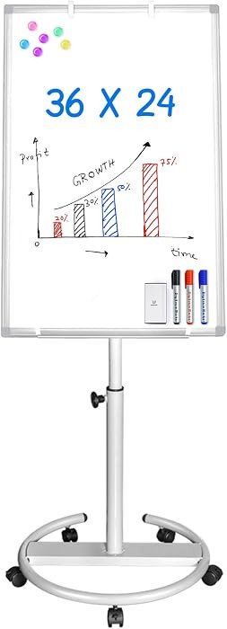 Maxtek Mobile Whiteboard 36 x 24 in, Magnetic Dry Erase Easel | Amazon (US)
