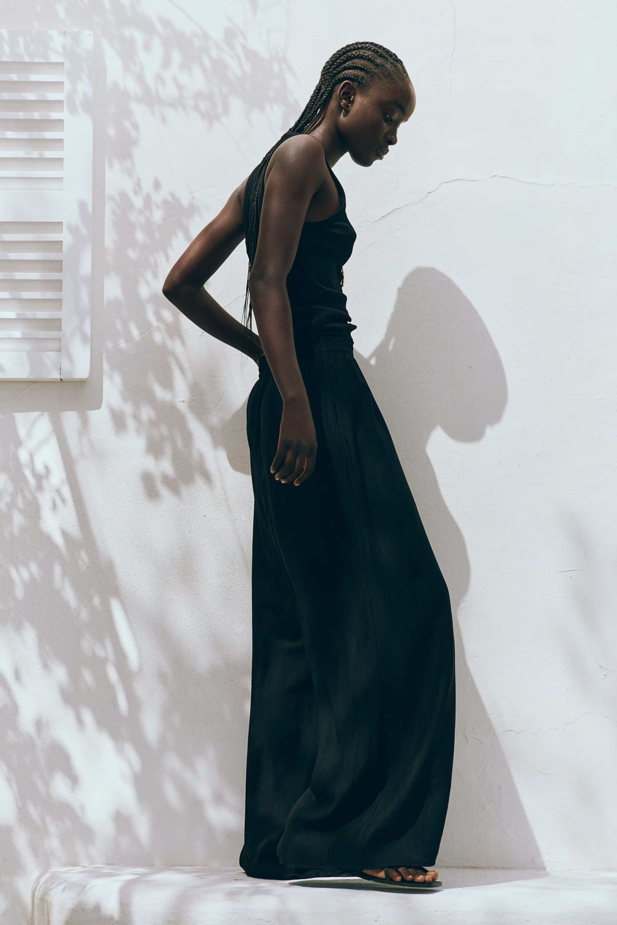 Wide crinkled trousers | H&M (UK, MY, IN, SG, PH, TW, HK)