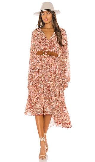 Feeling Groovy Maxi Dress in Red | Revolve Clothing (Global)