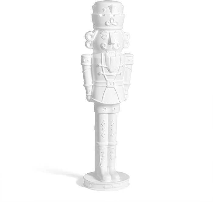 Step2 Nutcracker Prince Paintable DIY Holiday Statue, 4-Foot Tall, White | Amazon (US)