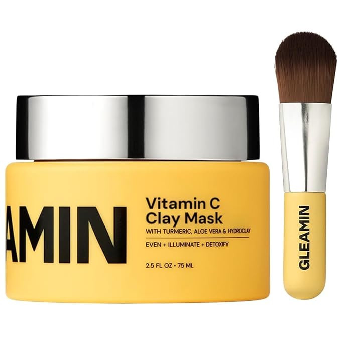 Gleamin Vitamin C Clay Mask for Dark Spots,10-Minutes Turmeric Clay Face Mask Skin Care, Deep Cle... | Amazon (US)