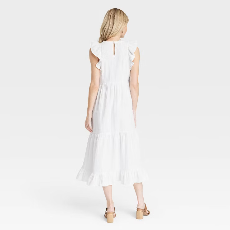 Women's Gauze Flutter Short Sleeve Dress - Universal Thread™ | Target