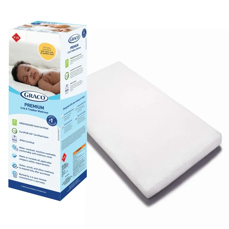 Graco Premium Foam Crib & Toddler Mattress in a Box | Walmart (US)