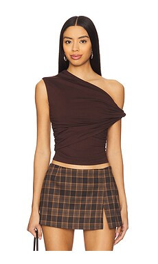 superdown Alessia Top in Chocolate from Revolve.com | Revolve Clothing (Global)
