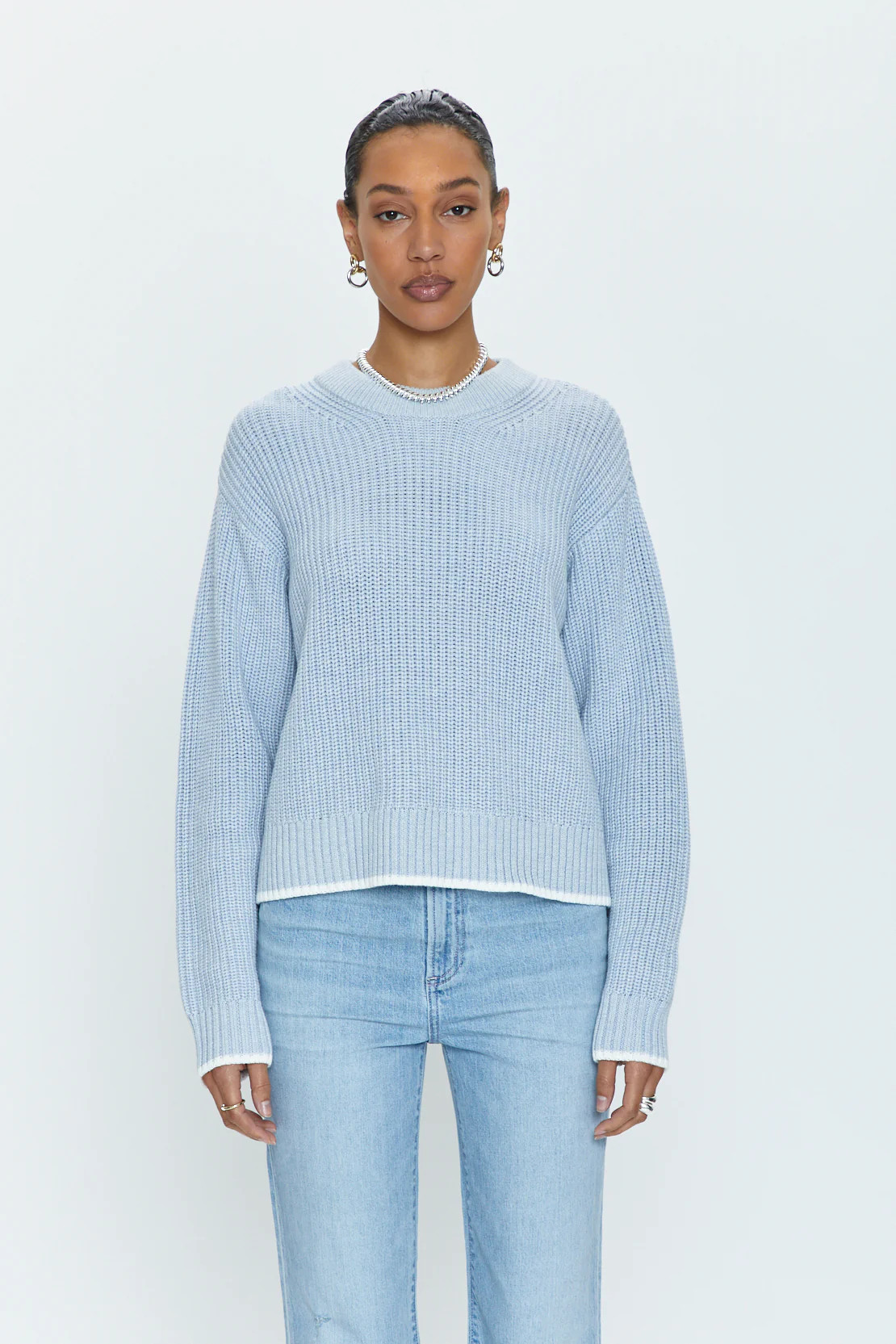Ren All Day Sweater - Light Blue | Pistola Denim