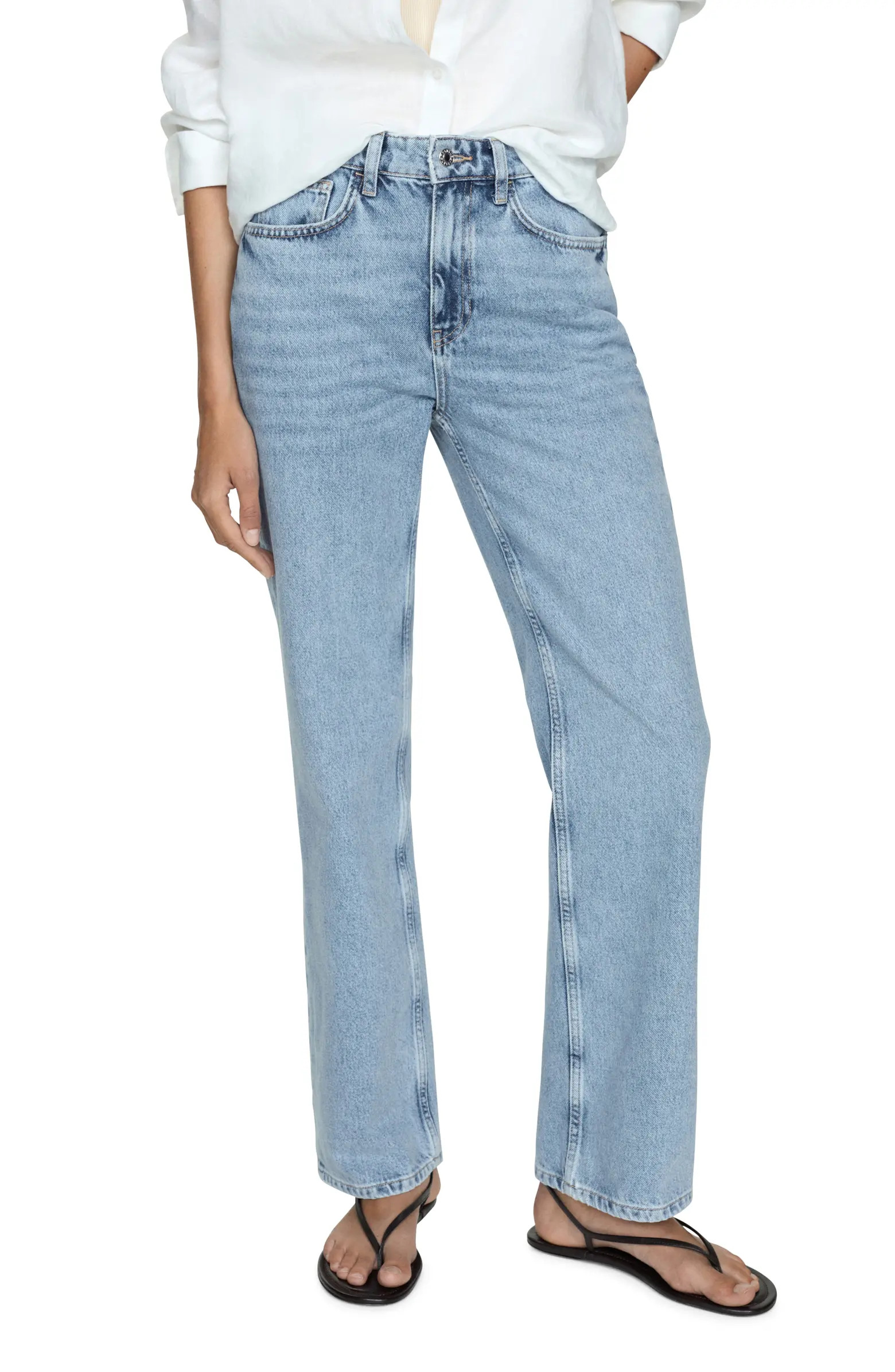Mid Rise Straight Leg Jeans | Nordstrom