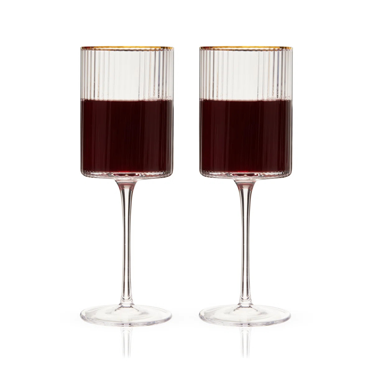 Meridian Crystal Wine Glasses, Set of 2 | Wayfair North America