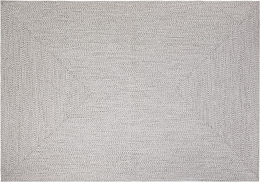 Amazon Basics Rectangular Outdoor Rug For Patio and Balcony, Grey, 13 ft L x 9 ft W | Amazon (US)