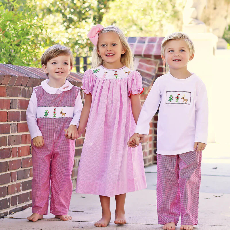 Mr. Grouch Smocked Pant Set | Classic Whimsy