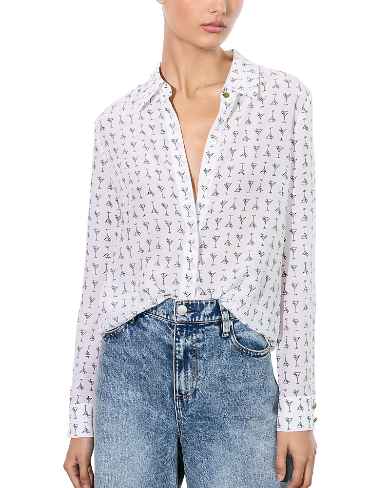 Alice and Olivia Willa Silk Shirt | Bloomingdale's (US)