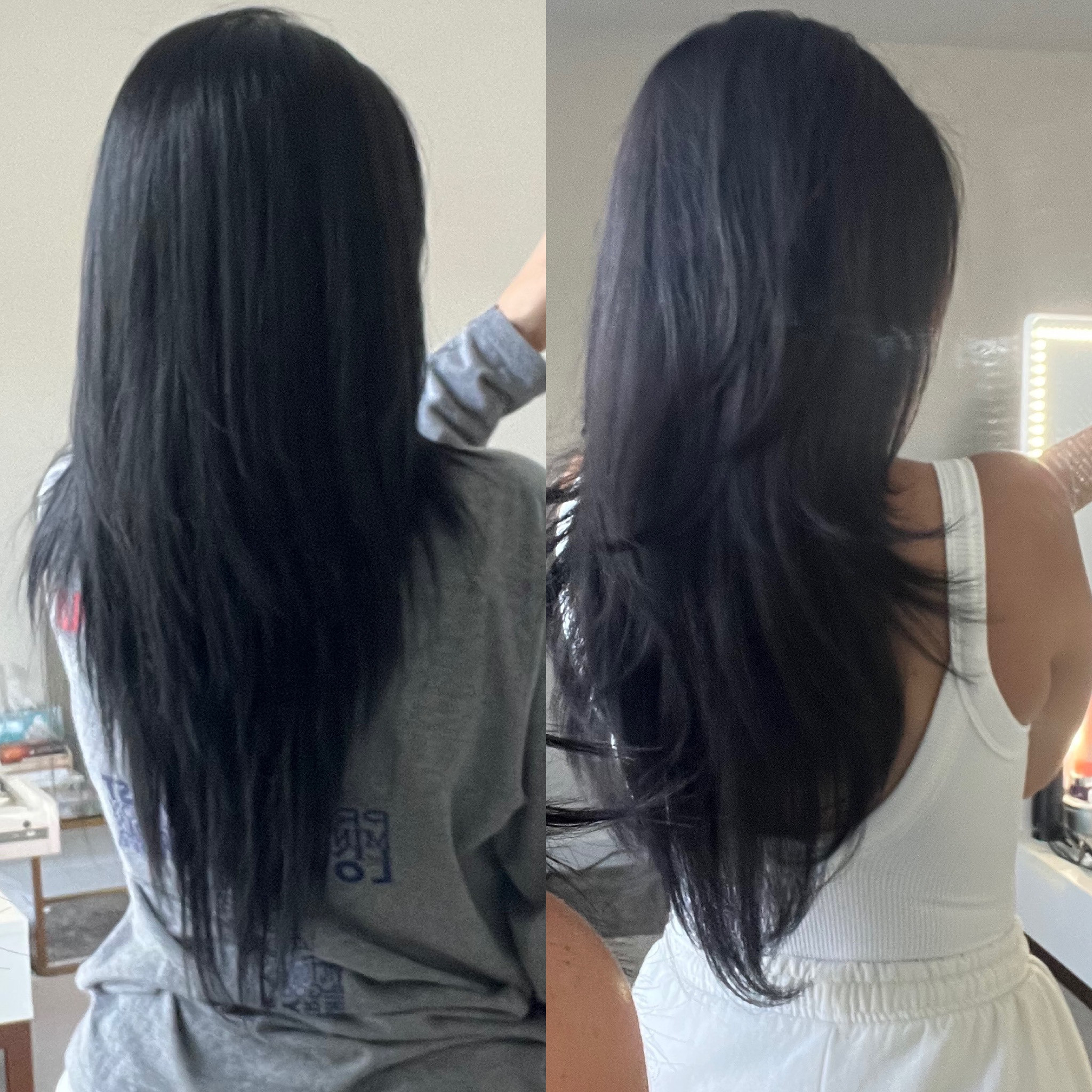 HAIR CARE MATTERS
High quality ingredients in your hair care DO matter. I took my current regimen that I loved & revamped it with what my hair needed during this time. And that’s what I love about the brand I use. At any time you want your hair to get a different result, switching or adding something to the regimen to achieve the desired result is doable with all the options. I kept my color treated shampoo since I dye my hair every 6-7 weeks. I swapped out my conditioner for a thickening conditioner. I kept my aging/hyaluronic acid & frizz prep. I incorporated a hair mask twice a week instead of once. I swapped my scalp treatments from a different brand to the same brand as my shampoo/conditioner/etc. I added in a split end treatment even though I didn’t have split ends. I really wanted to focus on rehabbing that stringy look from the thinning shears. Swapped my hair oil to a different one to help bring that sleek feel & look back. And of course I kept my hair perfume because if you’ve smelled it then you already know it’s heavenly. But here’s the thing. This isn’t an over night thing. When you’re rehabbing your hair IT TAKES TIME. Just like a skin care routine takes time so does hair care. You have to stay consistent & pour yourself into the process. Fall in love with giving you hair what it needs & it makes the process way more enjoyable. 

#LTKunder50 

#LTKstyletip #LTKbeauty