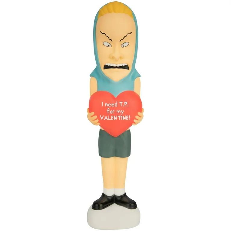 Valentines Day Lighted Blow Mold Decor Butthead Beavis and Butthead 3.34 in x 3.34 in x 14.01 in ... | Walmart (US)