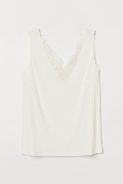 Sleeveless Lace-detail Top | H&M (US)