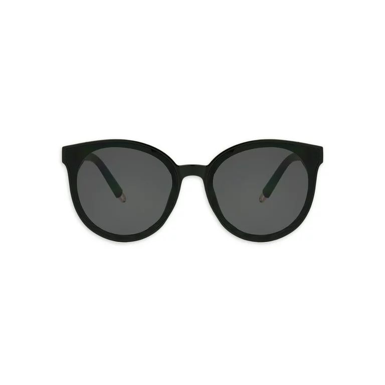 Foster Grant Women's Round Black Adult Sunglasses | Walmart (US)