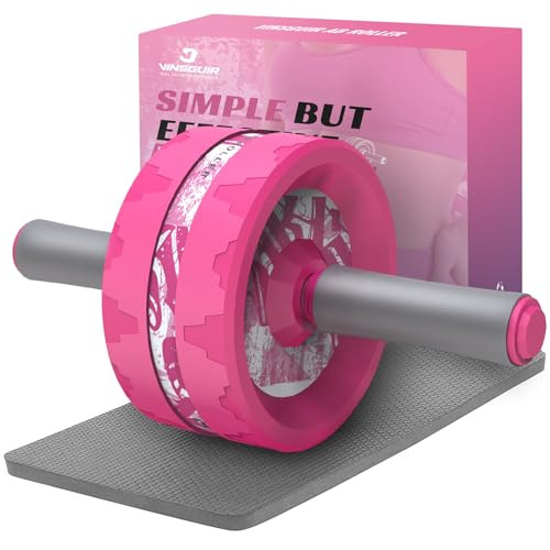 VINSGUIR Ab Roller Wheel, Abs & Core Workout Equipment for Home Gym with Knee Pad Accessories, Abdominal Wheel for Full-body Strength Training | Amazon (US)