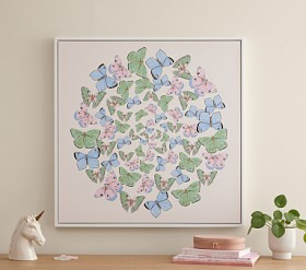 Jordan Connelly Butterfly Dance Framed Wall Art (31") | Pottery Barn Kids